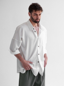 Сорочки IJ модель ij-sorochka-linen-white-man Фото