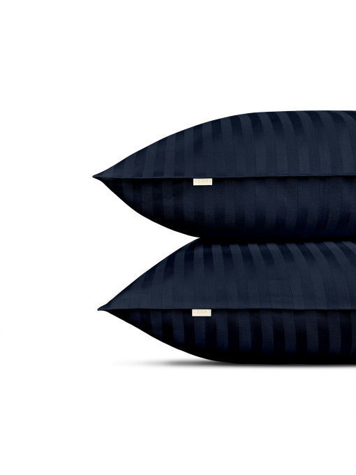 Набор наволочек сатин на подушку NAVY Cosas модель SetPillow_StrSatin_51Navy_40x60 Фото