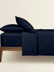 Набір наволочок сатин на подушку NAVY Cosas модель SetPillow_StrSatin_51Navy_40x60 Фото