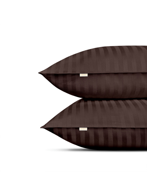 Набор наволочек сатин на подушку WALNUT Cosas модель SetPillow_StrSatin_26Walnut_40x60 Фото