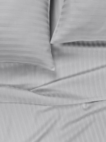 Набір наволочок сатин на подушку SILVER Cosas модель SetPillow_StrSatin_09Silver_40x60 Фото