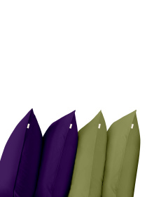 Набор наволочек на подушку DARK PLUM & AVOCADO SET Cosas модель Set4Pillow_89PlumDark_74Avocado_50x70 Фото