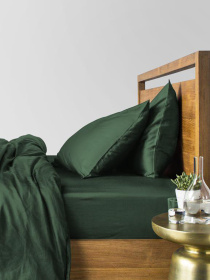 Набір наволочок сатин на подушку GREEN Cosas модель SetPillow_Satin_54Green_40x60 Фото