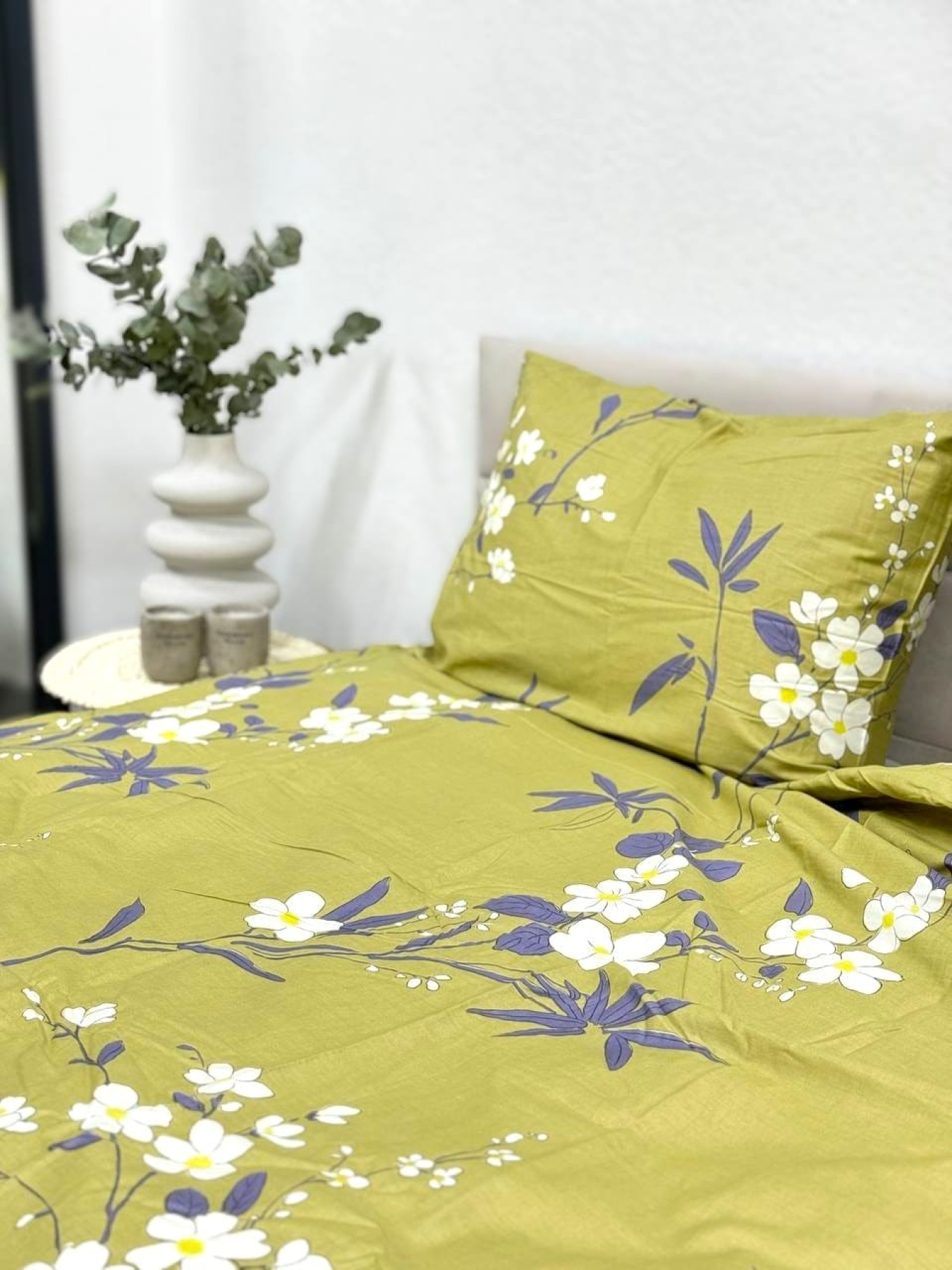 Комплект постільної білизни Євро гірчичний Ecotton модель 23342 Комплект постільної білизни Євро гірчичний Ecotton модель 23342 Фото