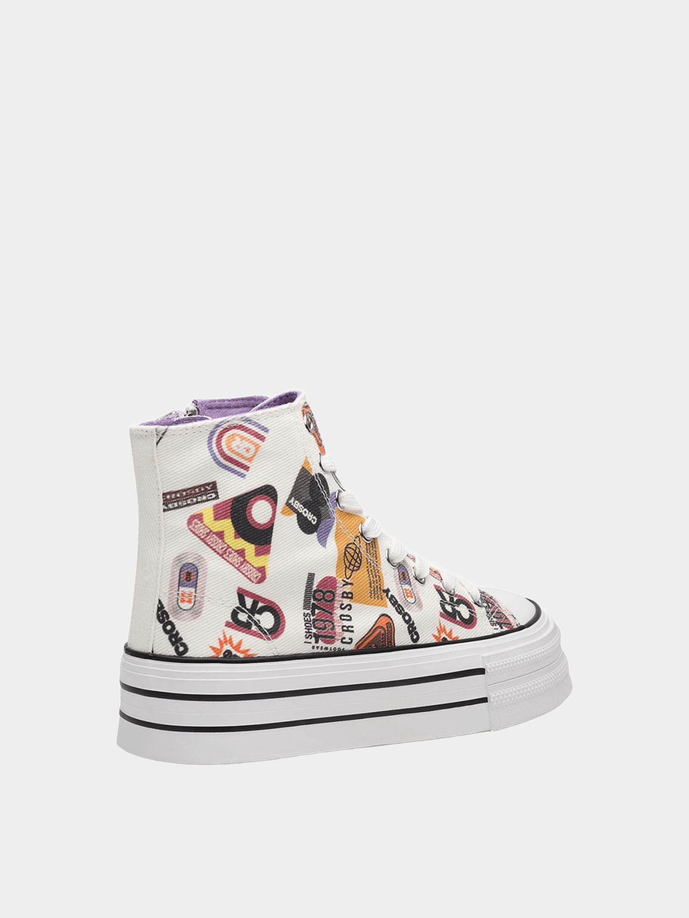 Кеди Crosby модель 857114/14-17W-white/yellow Фото