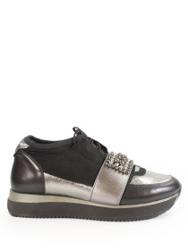 Кроссовки It-girl модель D19YA-205black-silver Фото
