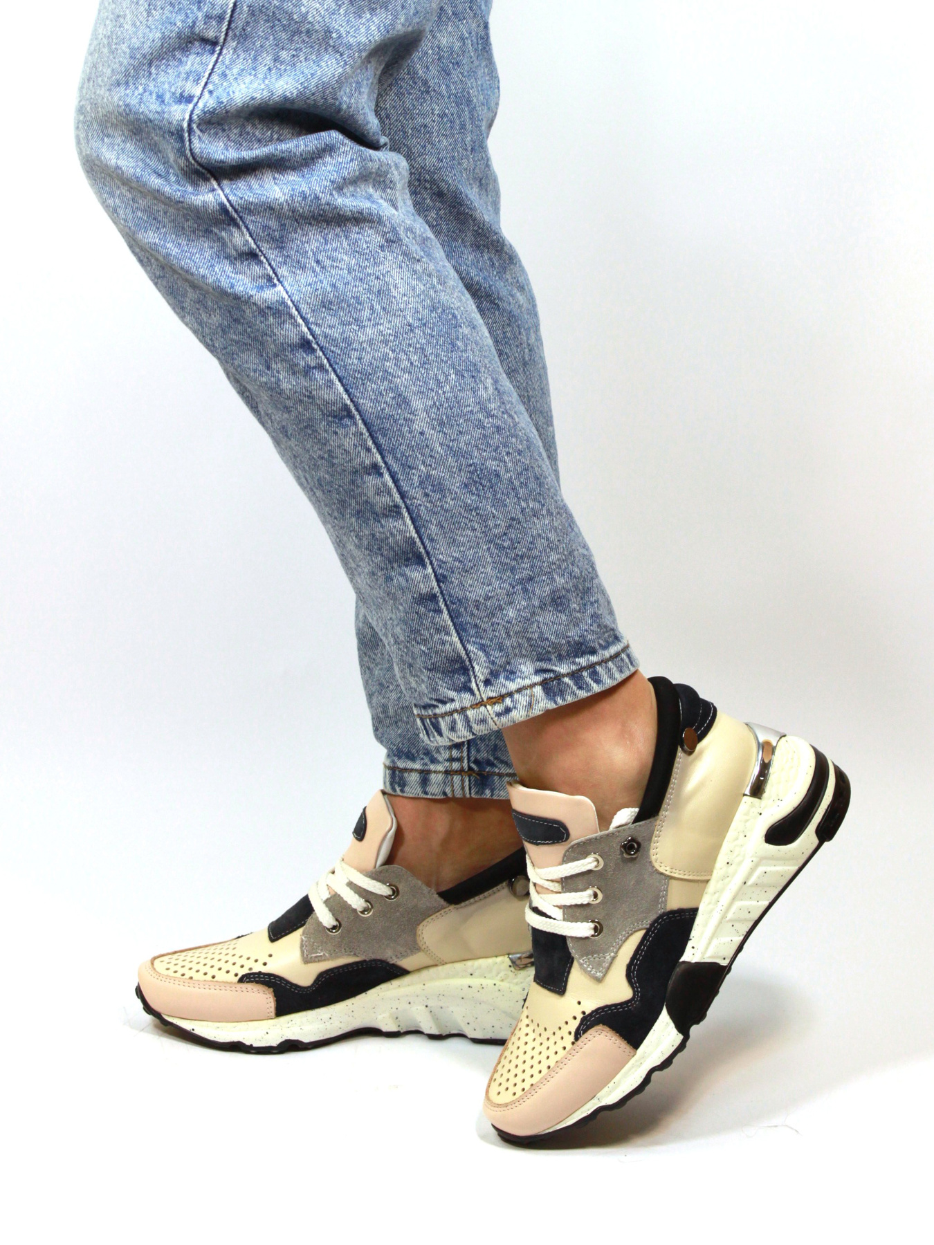 Кросівки It-girl модель G155-8004beige-black Фото