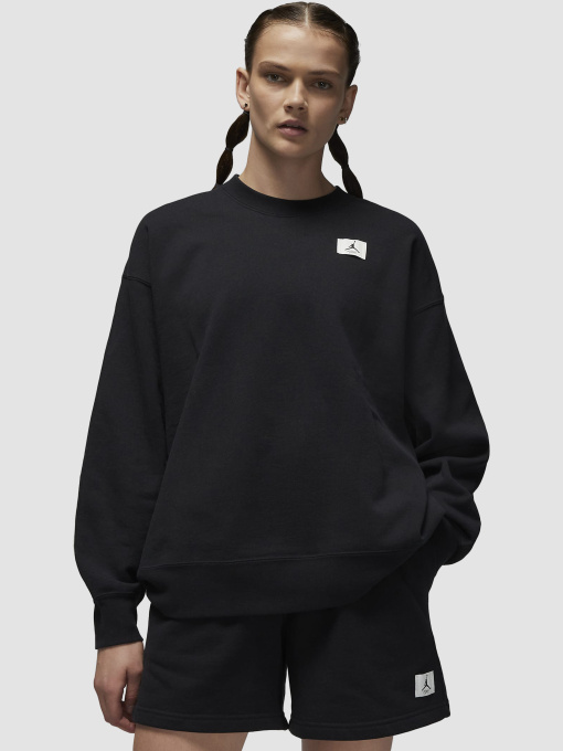 Худи и свитшоты Jordan Flight Women's Fleece Crew модель DQ4599-010 Фото