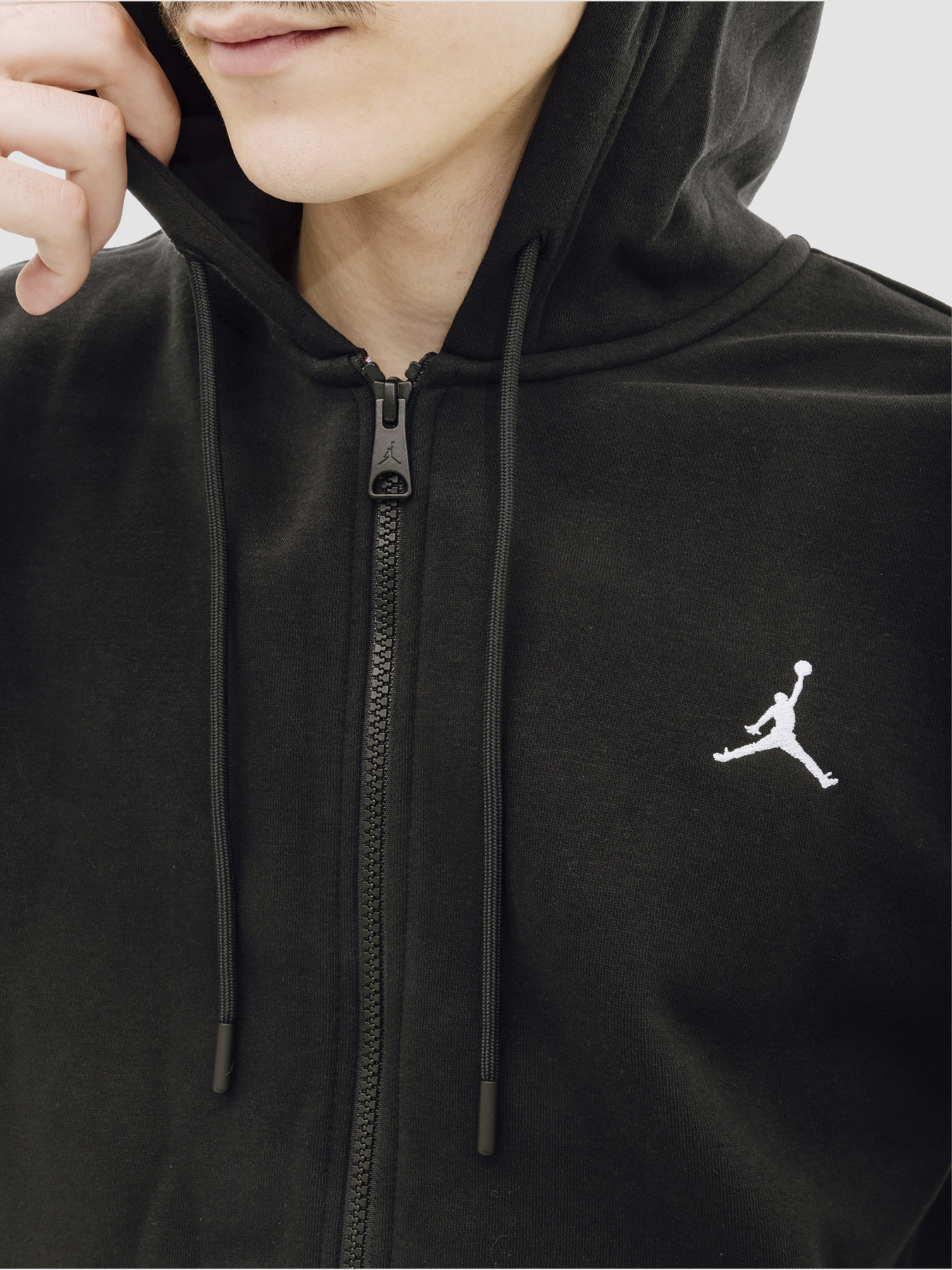 Худі та світшоти Jordan Essentials Mens Full-Zip Fleece модель FJ7771-010 Фото