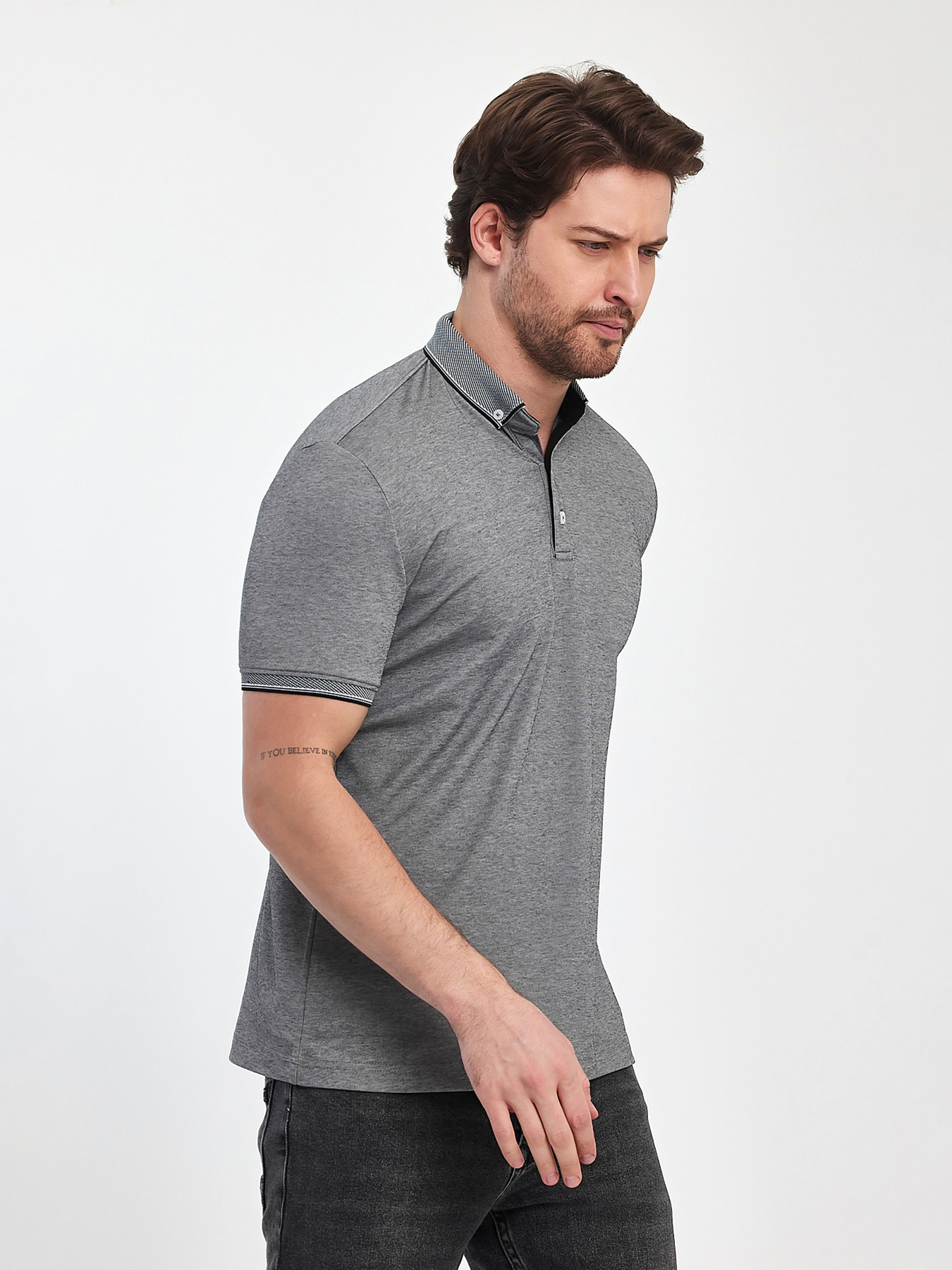 Футболки и поло Trend Collection модель TC12476GreyFTBLK Фото