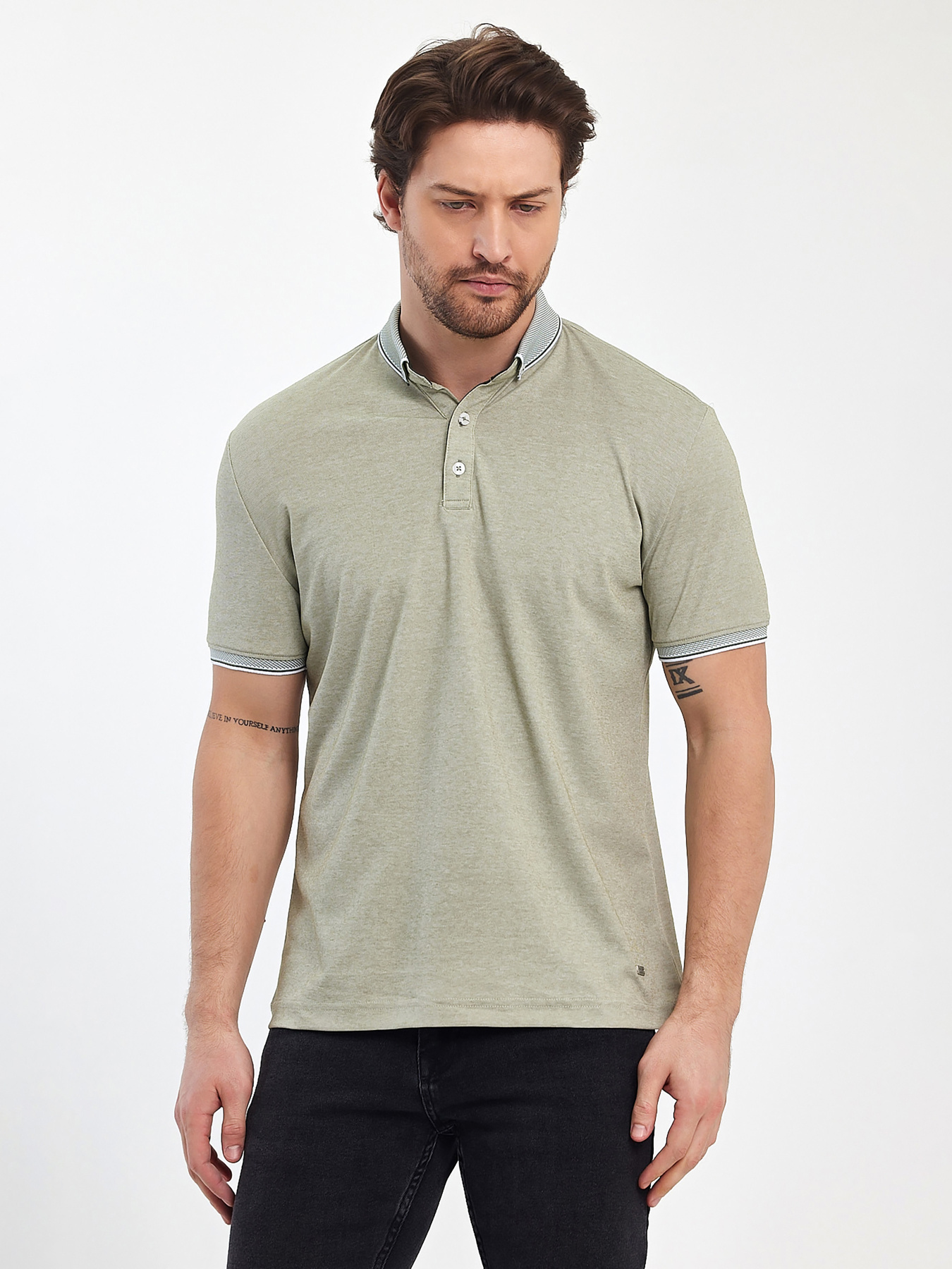 Футболки и поло Trend Collection модель TC12469OliveFTBLK Фото