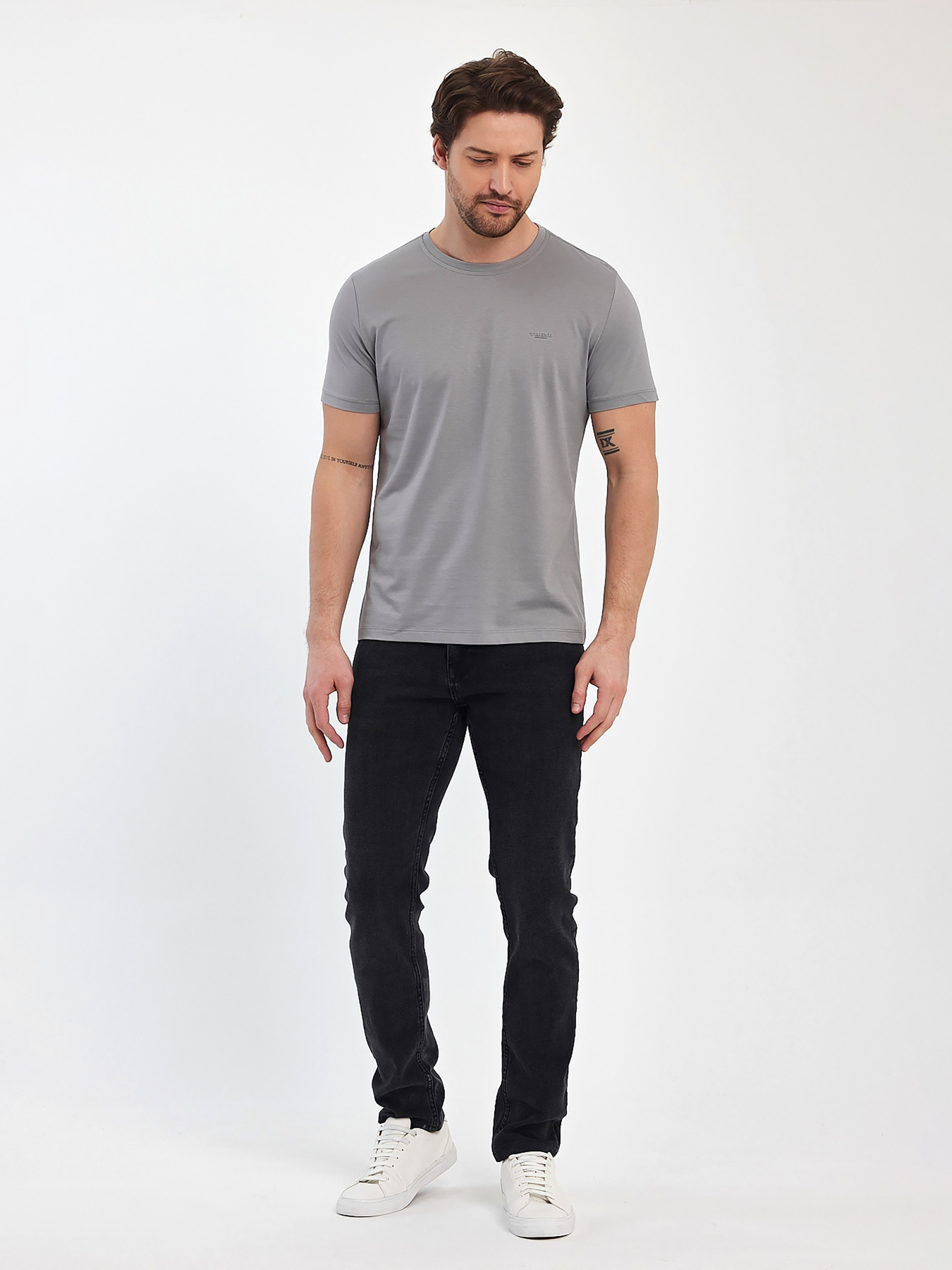 Футболки і поло Trend Collection модель TC12467LightGreyFTBLK Фото