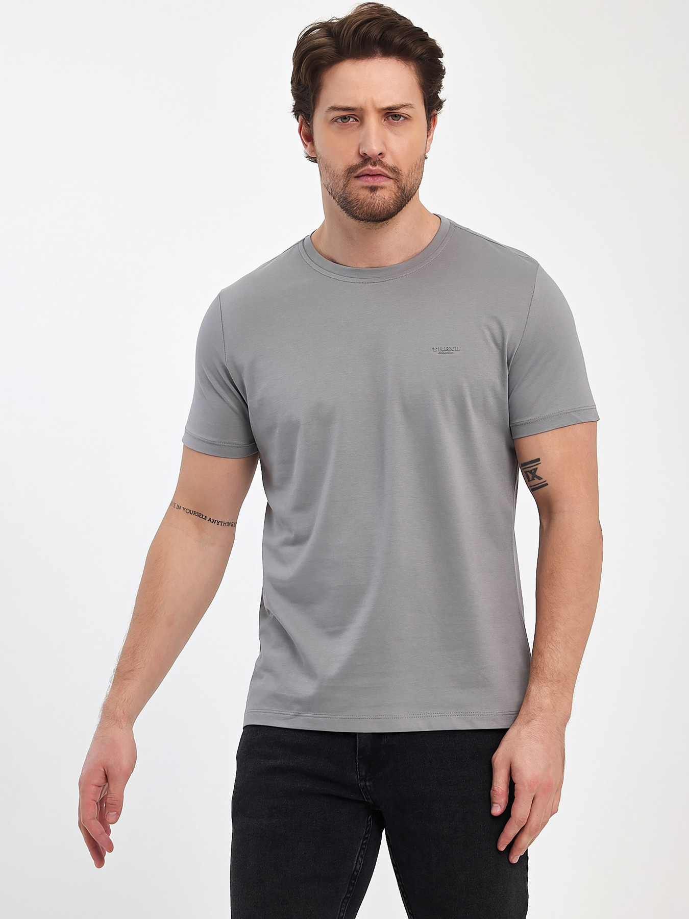 Футболки і поло Trend Collection модель TC12467LightGreyFTBLK Фото