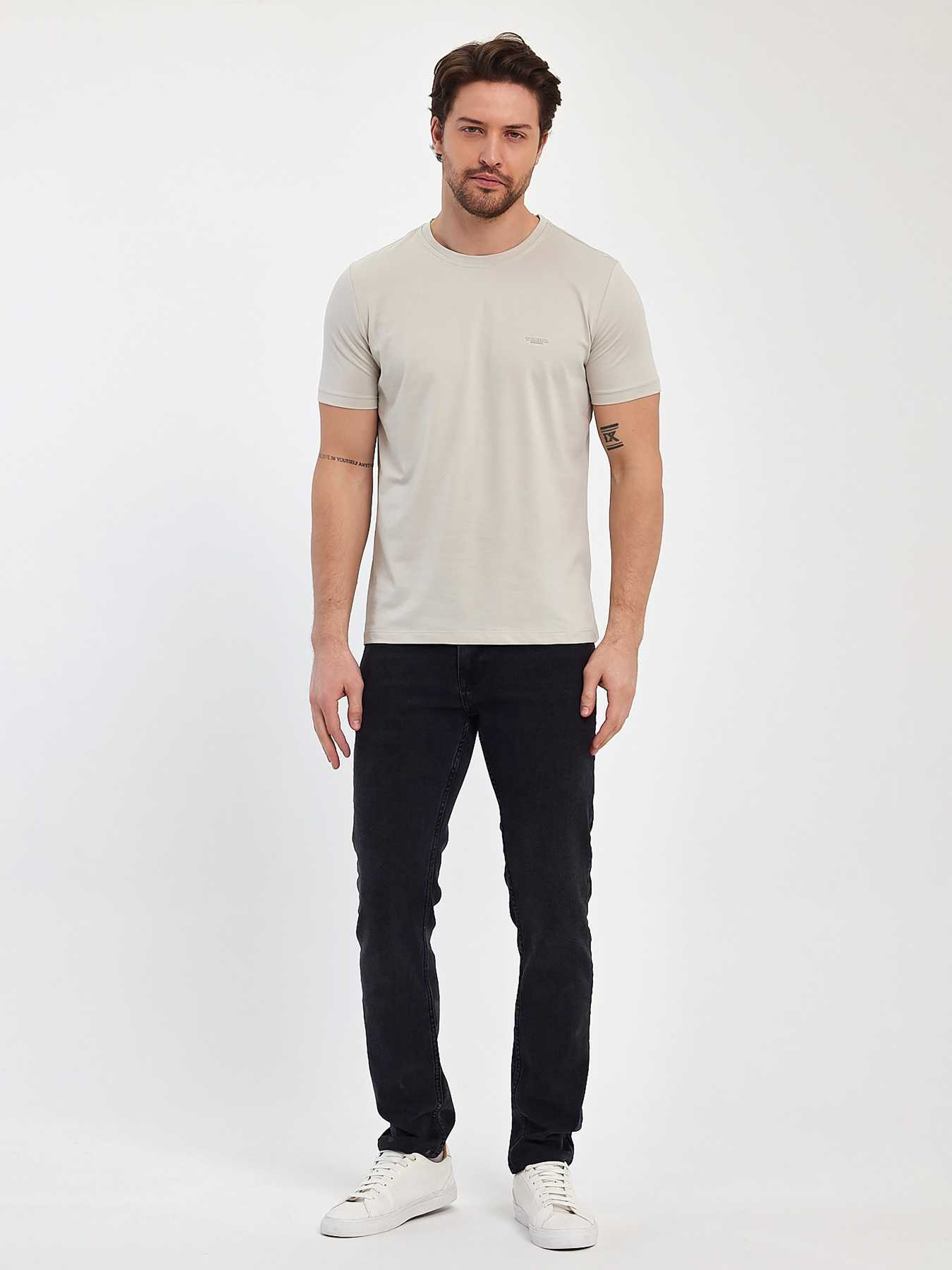 Футболки и поло Trend Collection модель TC12464BeigeFTBLK Фото