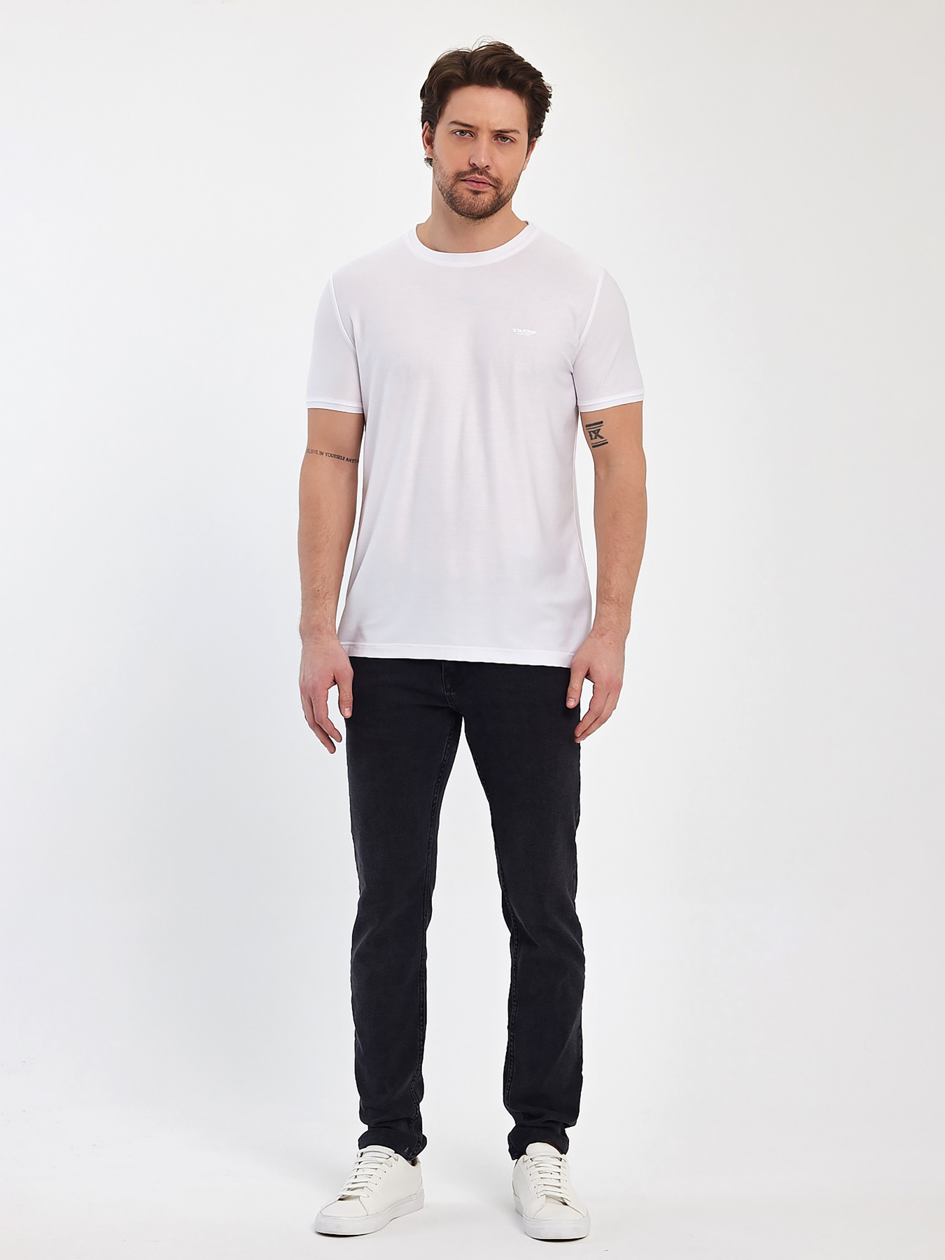 Футболки и поло Trend Collection модель TC12460WhiteFTBLK Фото
