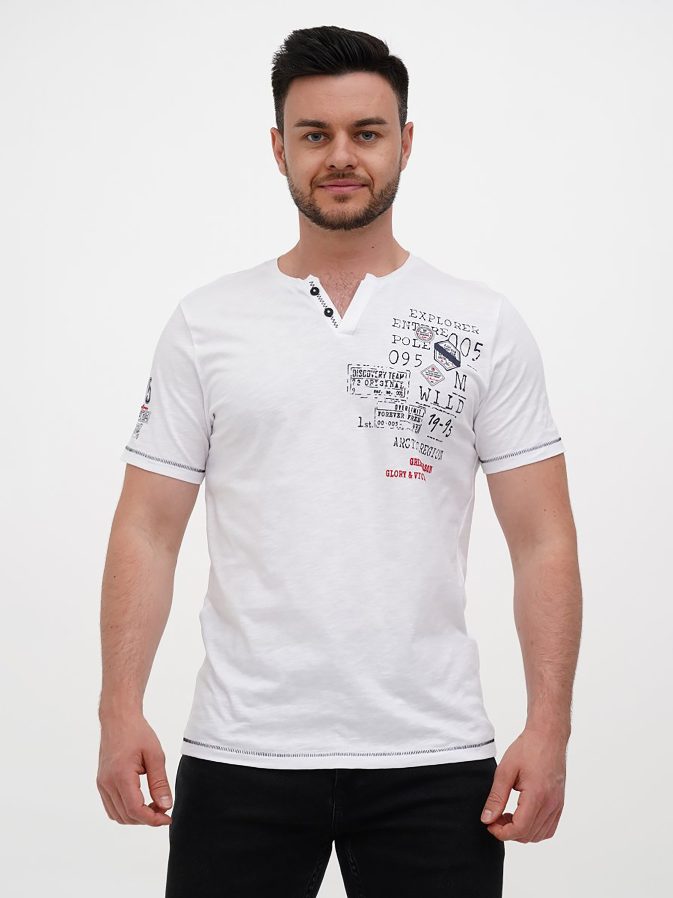 Футболки и поло Trend Collection модель TC12201WhiteFTBLK Фото