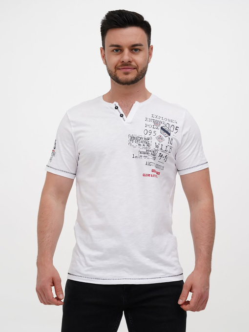 Футболки і поло Trend Collection модель TC12201WhiteFTBLK Фото