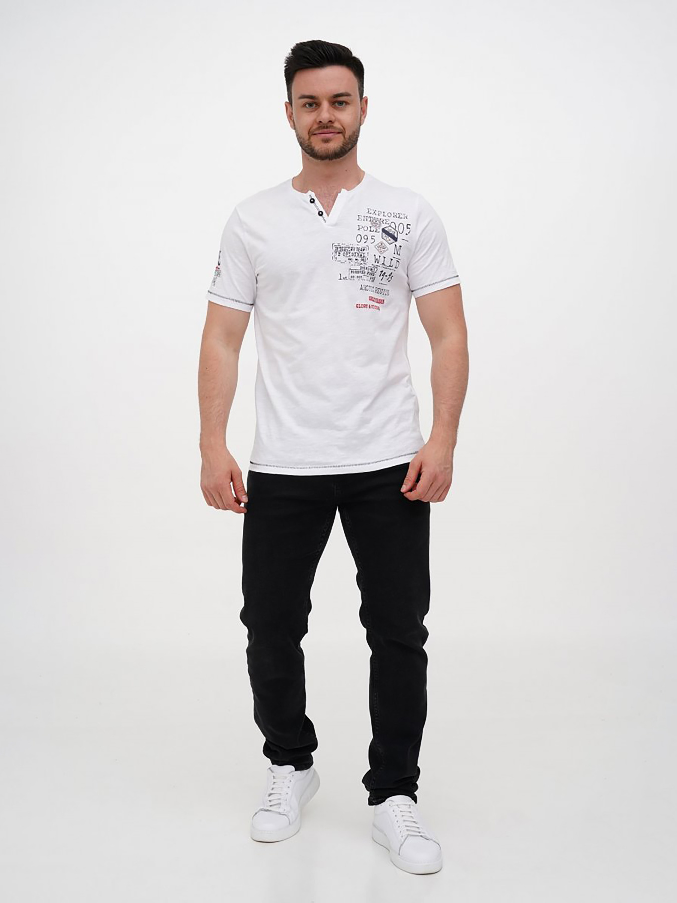 Футболки и поло Trend Collection модель TC12200WhiteFTBLK Фото