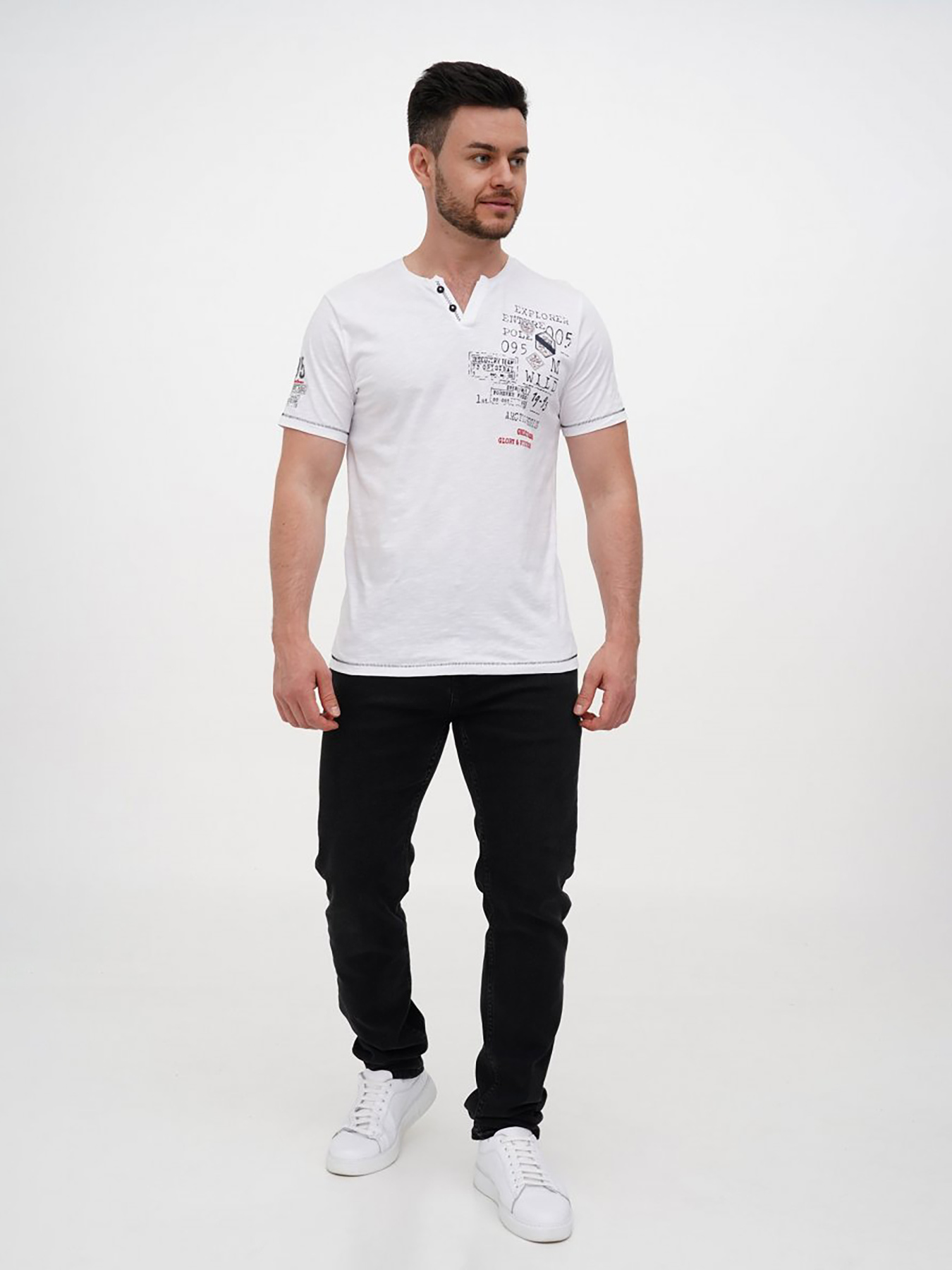 Футболки и поло Trend Collection модель TC12200WhiteFTBLK Фото