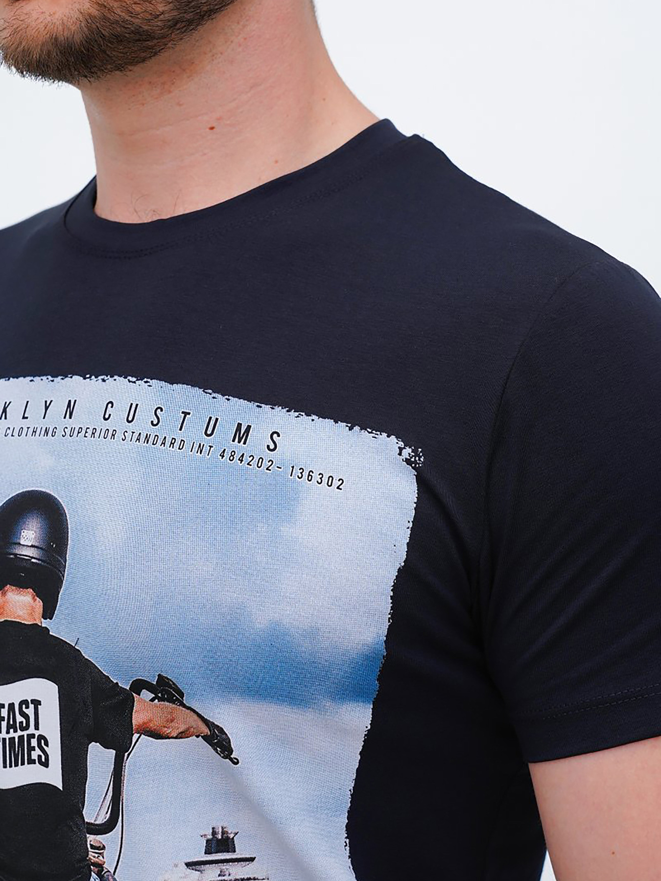 Футболки і поло Trend Collection модель TC12187DarkBlueFTBLK Фото