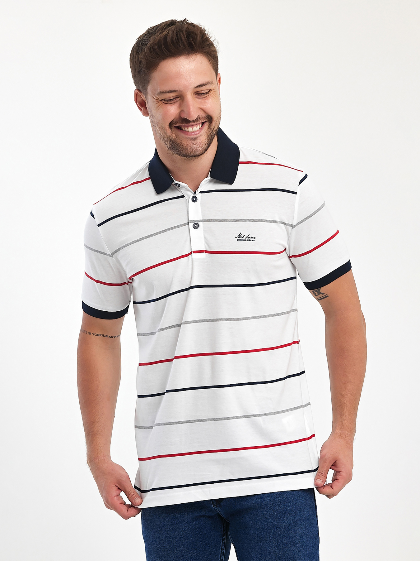 Футболки і поло Trend Collection модель TC11507WhiteFTBLK Фото