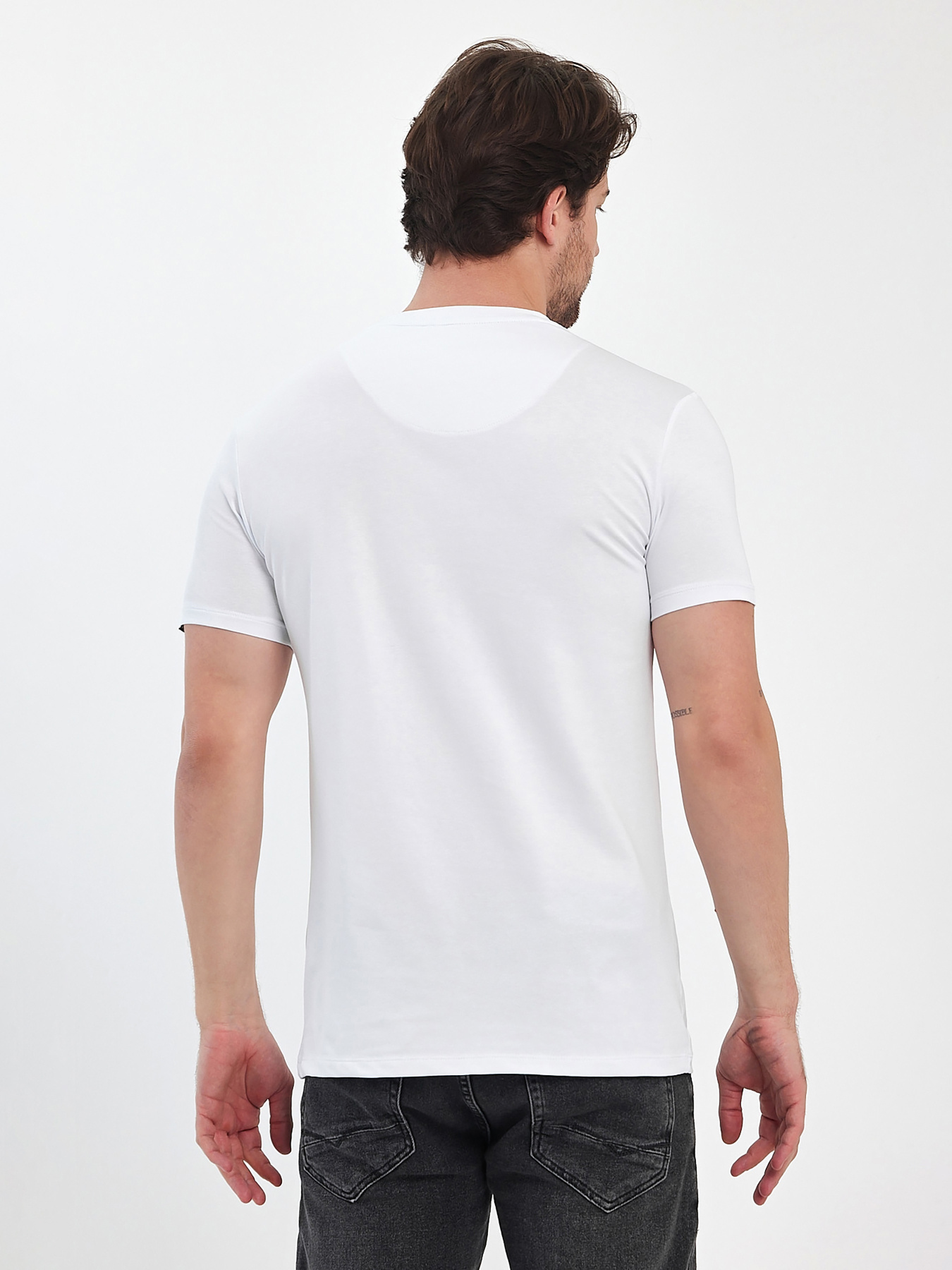 Футболки і поло Trend Collection модель TC11384WhiteFTBLK Фото