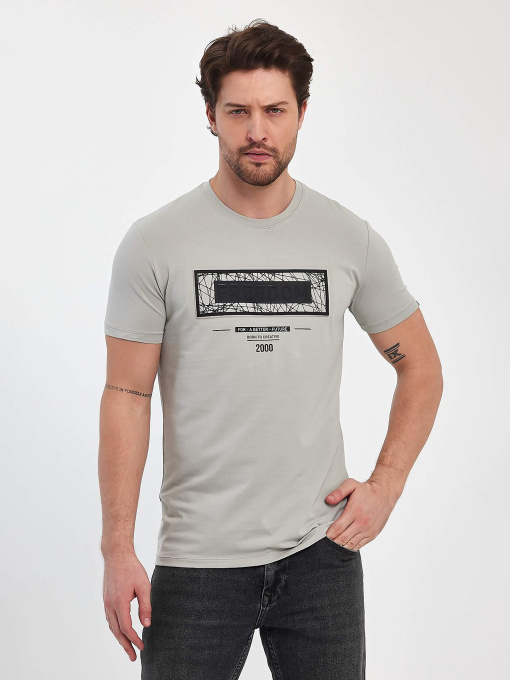 Футболки і поло Trend Collection модель TC11380LightGreyFTBLK Фото