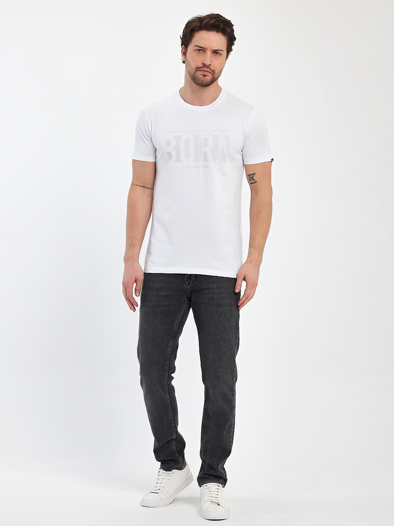 Футболки і поло Trend Collection модель TC11378WhiteFTBLK Фото
