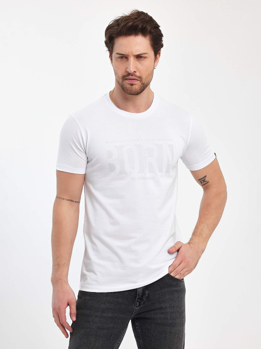 Футболки і поло Trend Collection модель TC11378WhiteFTBLK Фото