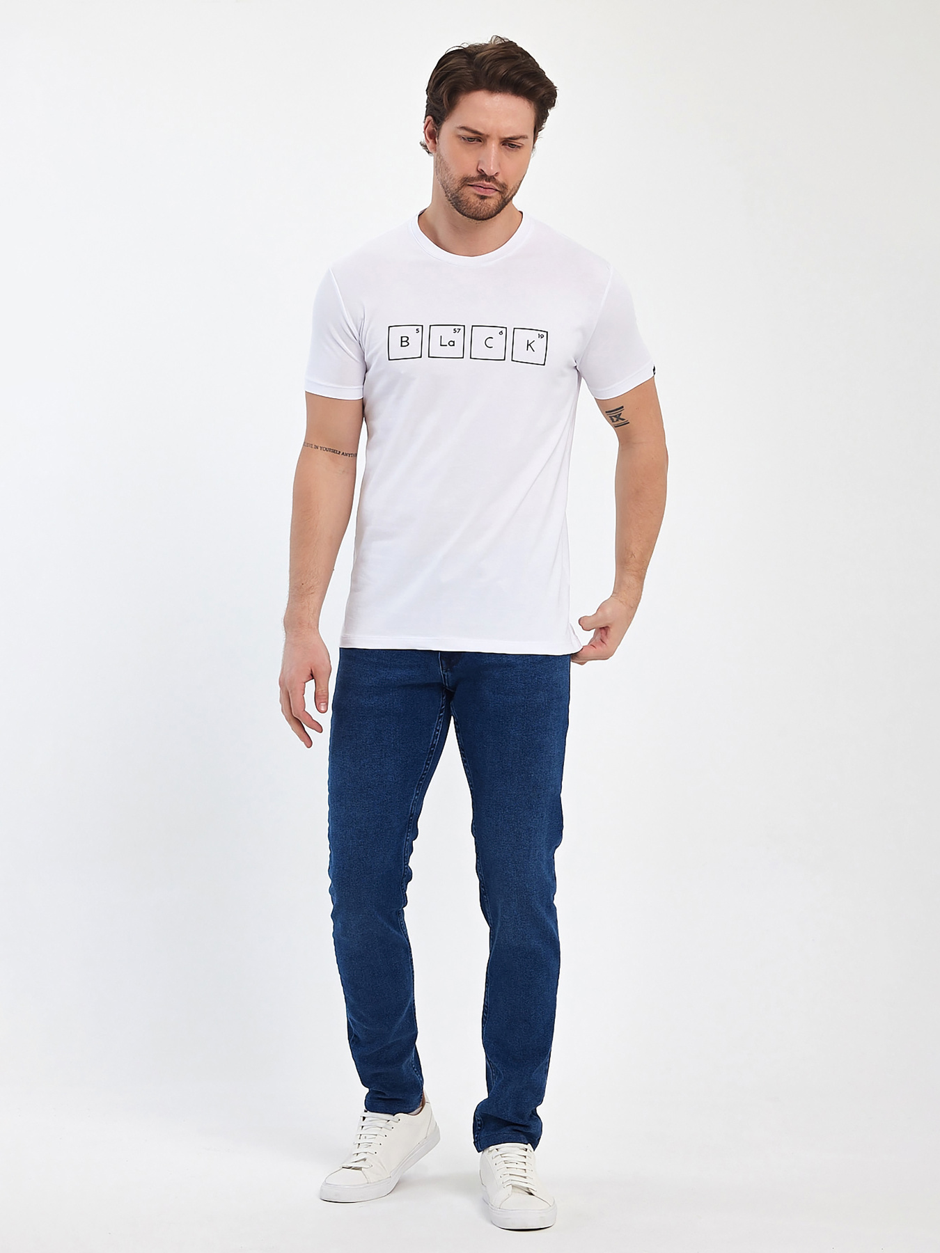 Футболки і поло Trend Collection модель TC11376WhiteFTBLK Фото