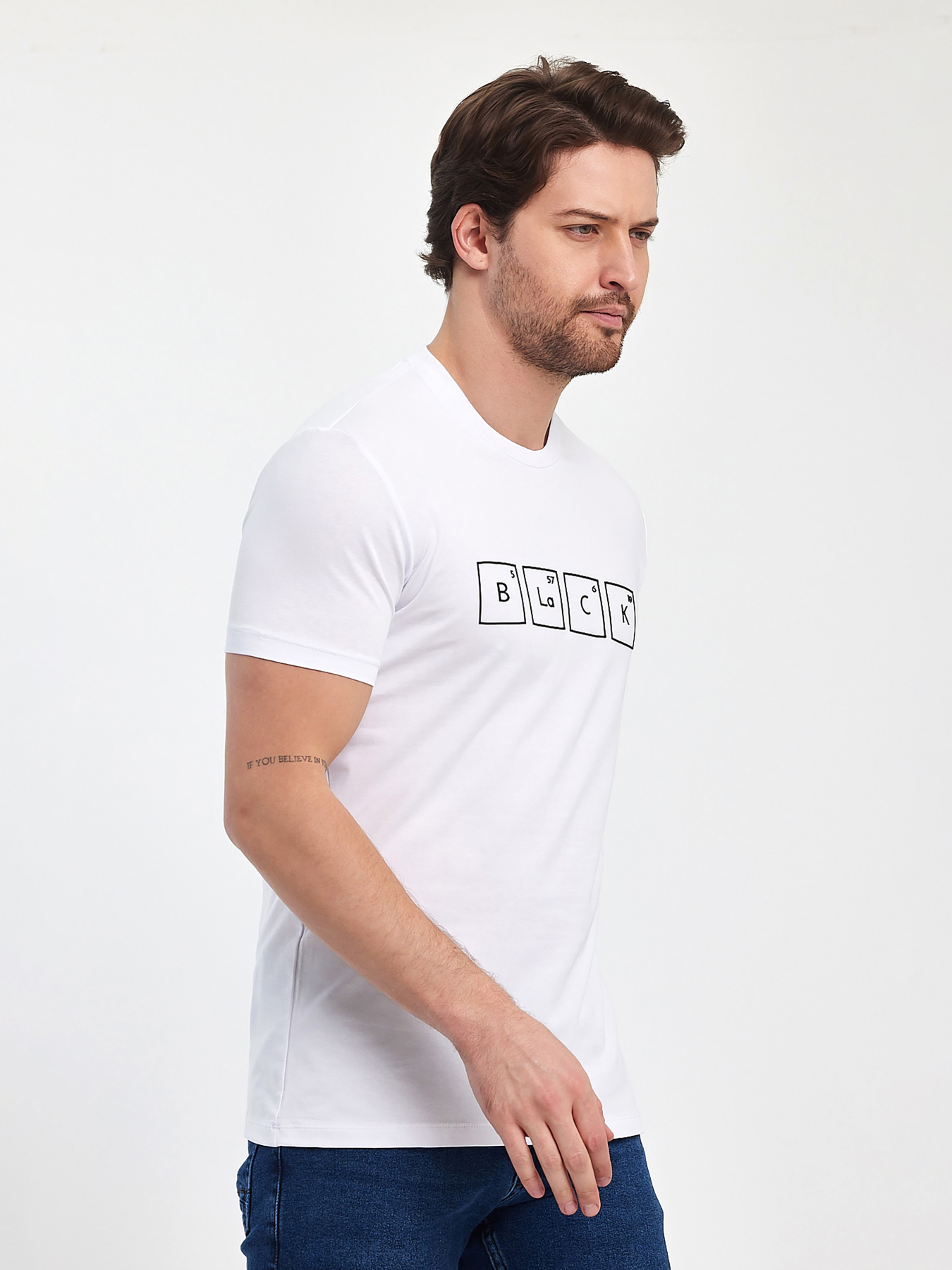 Футболки і поло Trend Collection модель TC11376WhiteFTBLK Фото
