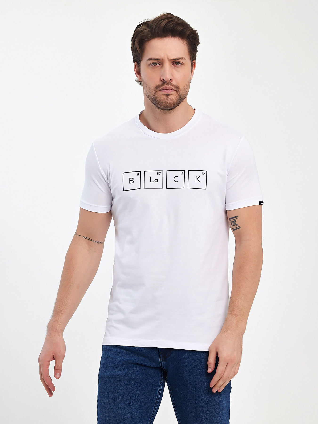 Футболки і поло Trend Collection модель TC11376WhiteFTBLK Фото