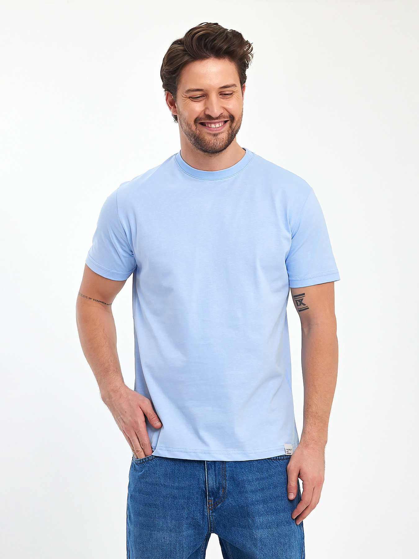 Футболки і поло Trend Collection модель TC11288BlueLightFTBLK Фото