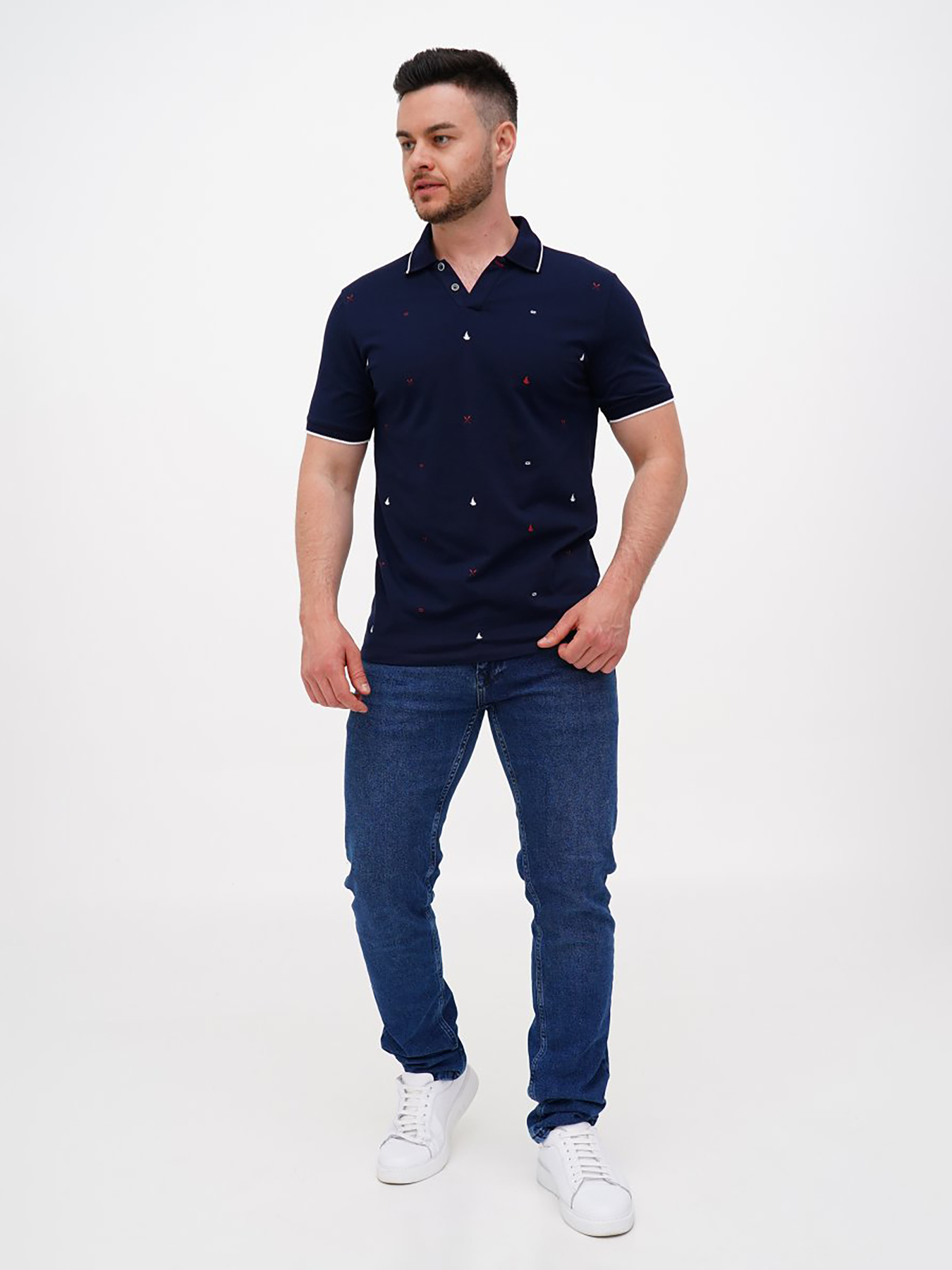 Футболки и поло Trend Collection модель TC11249DarkBlueFTBLK Фото