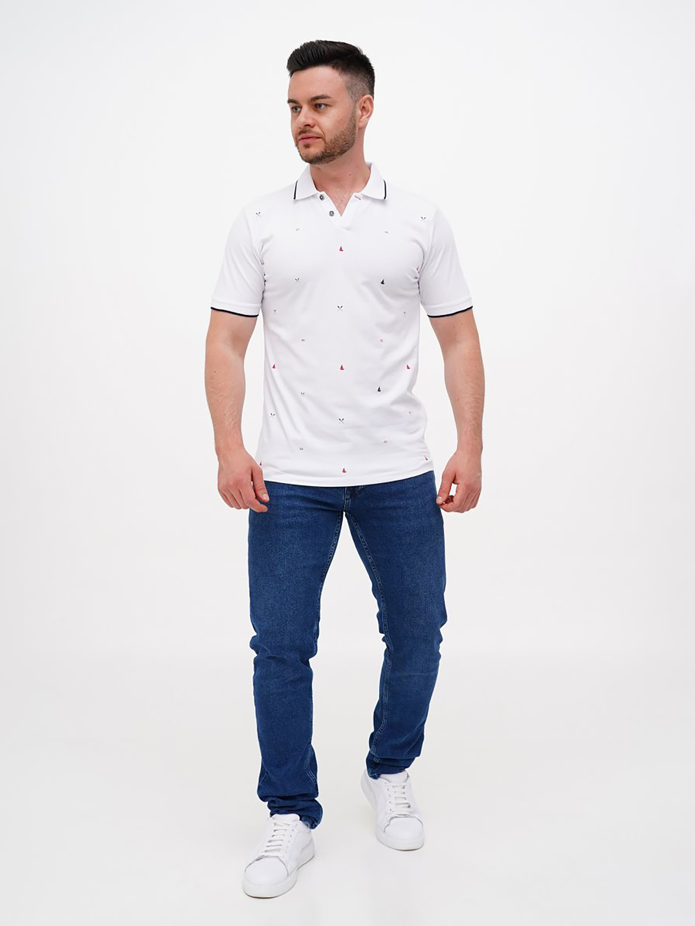 Футболки і поло Trend Collection модель TC11247WhiteFTBLK Фото