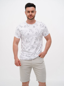 Футболки і поло Trend Collection модель TC11233WhiteFTBLK Фото