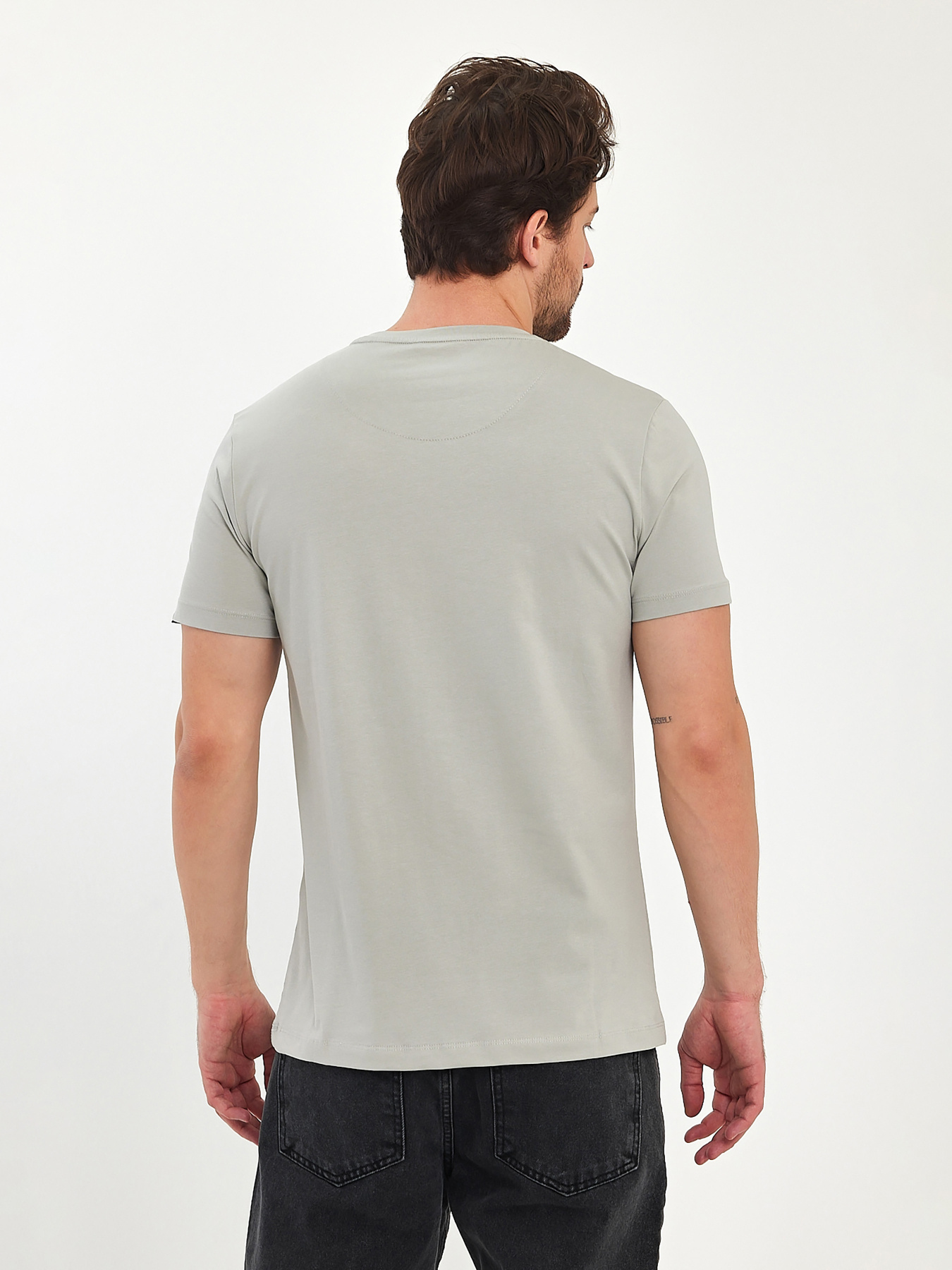 Футболки і поло Trend Collection модель TC11175LightGreyFTBLK Фото