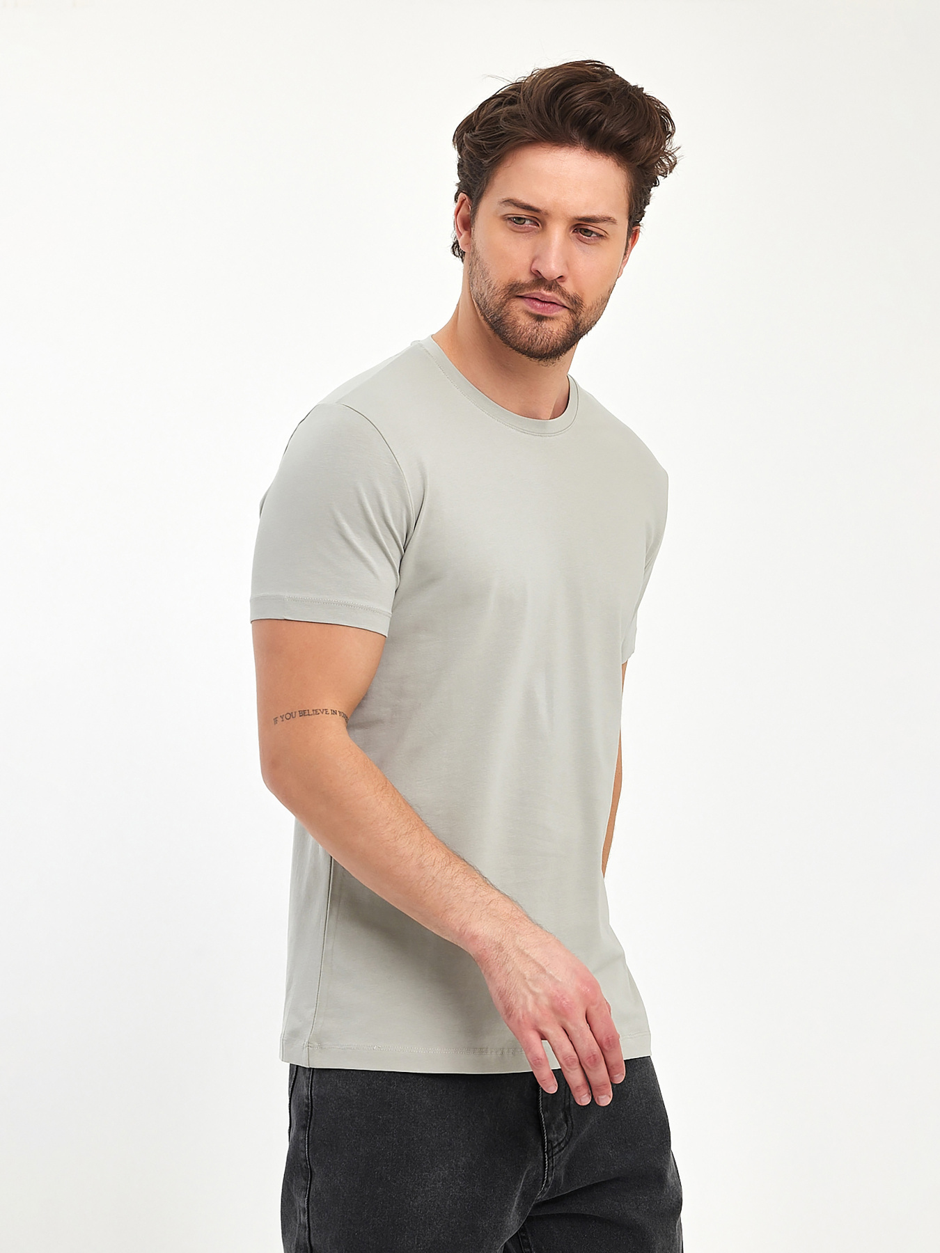 Футболки і поло Trend Collection модель TC11175LightGreyFTBLK Фото