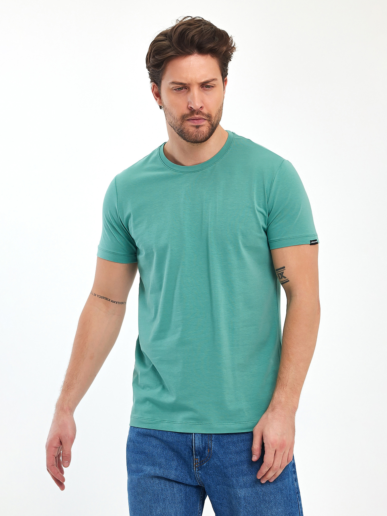Футболки і поло Trend Collection модель TC11174LightGreenFTBLK Фото