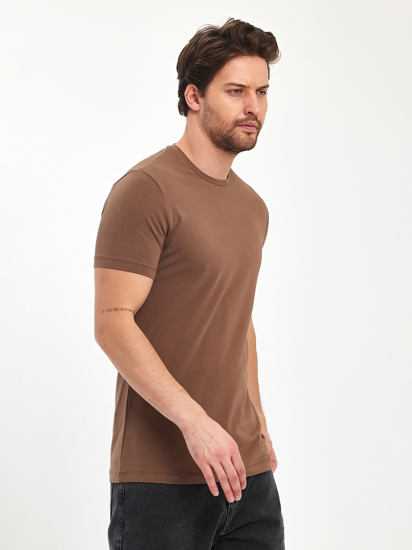 Футболки и поло Trend Collection модель TC11173BrownFTBLK Фото
