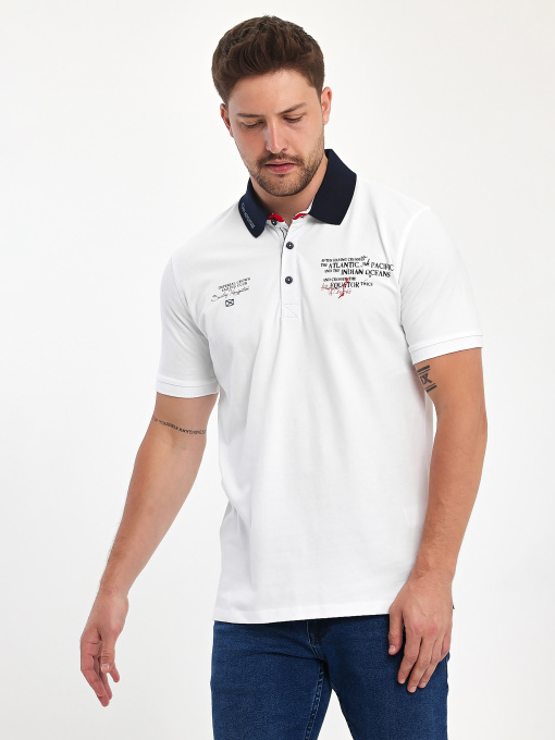 Футболки і поло Trend Collection модель TC11123WhiteFTBLK Фото