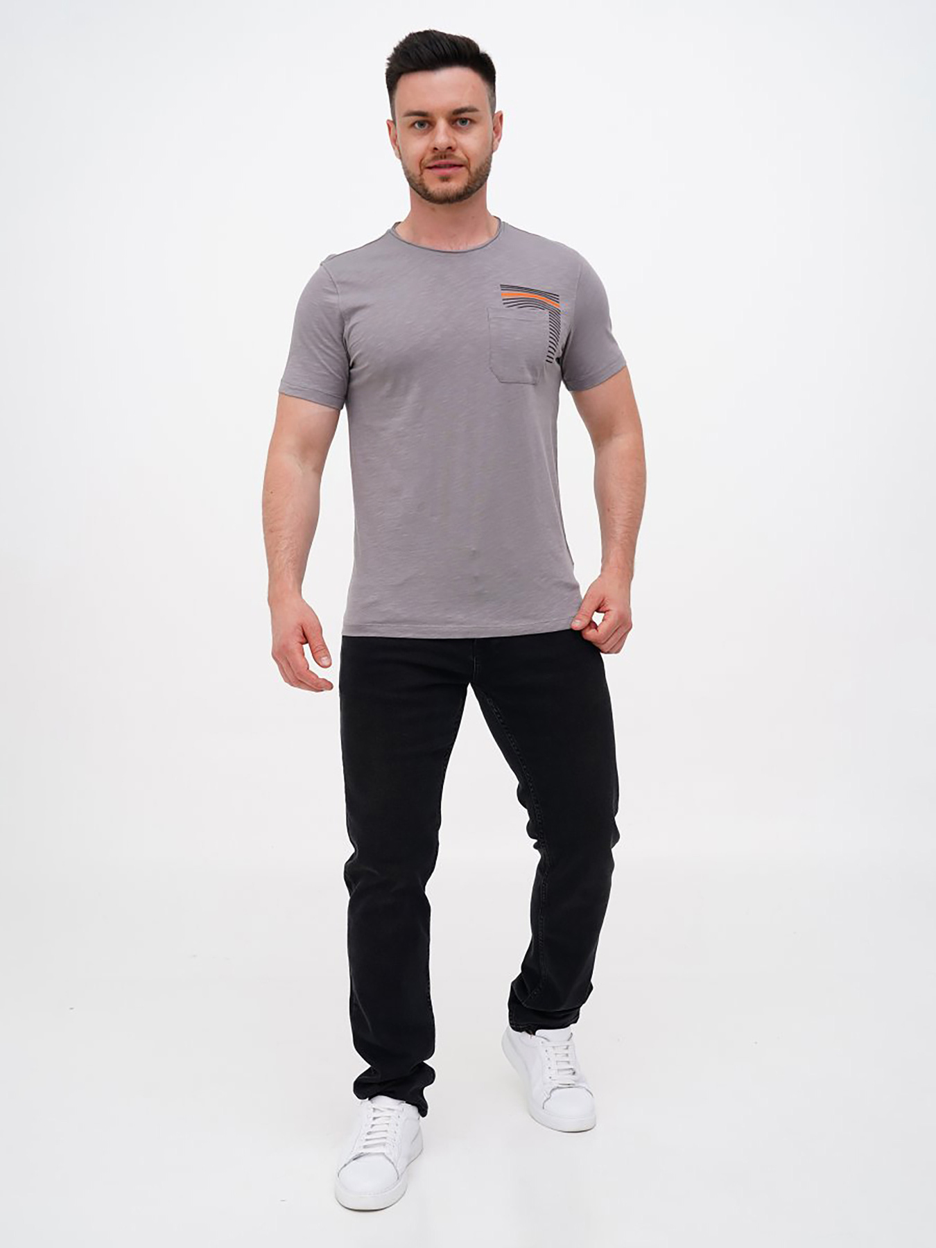 Футболки и поло Trend Collection модель TC11113GreyFTBLK Фото