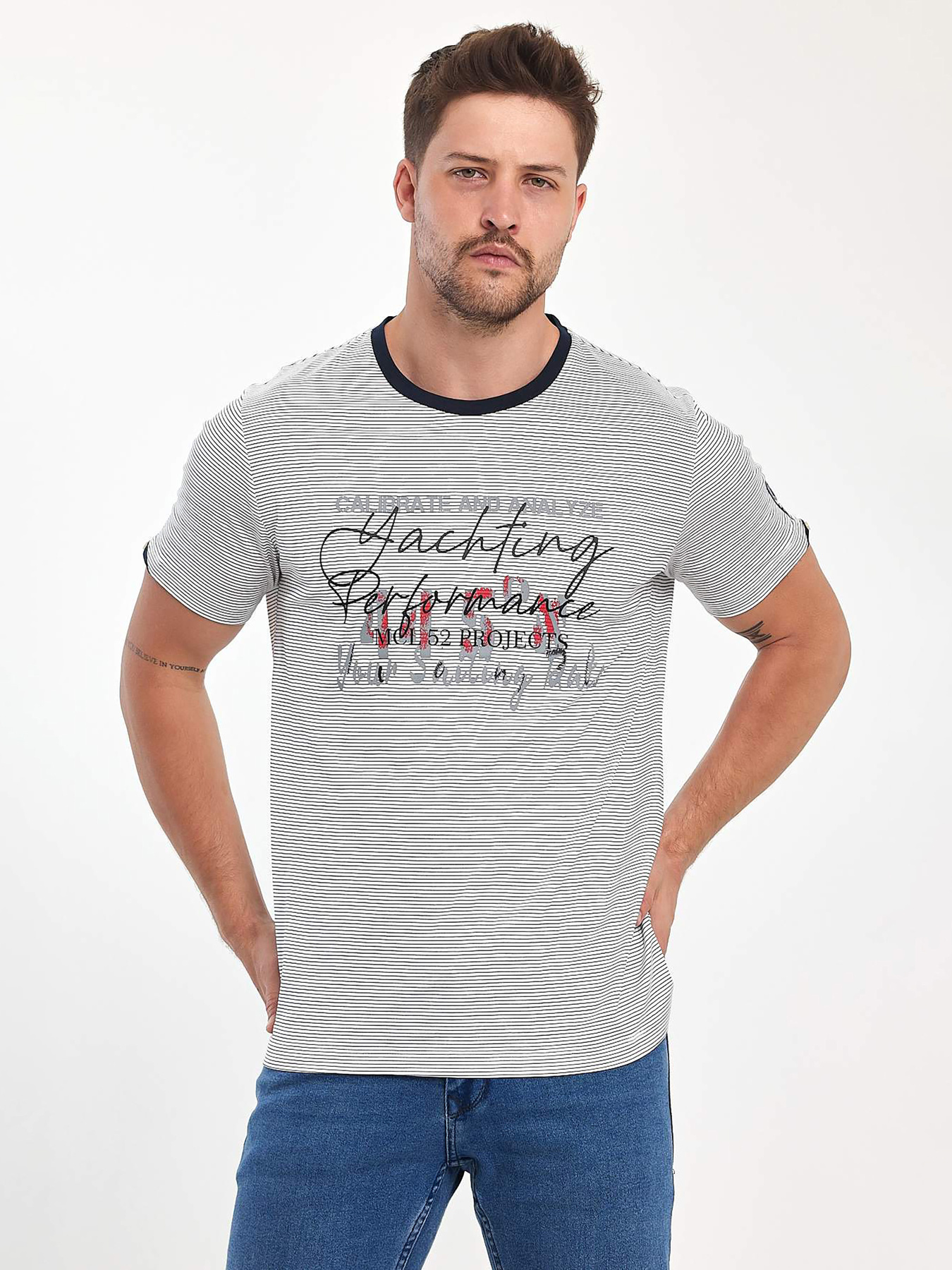 Футболки и поло Trend Collection модель TC11111WhiteFTBLK Фото
