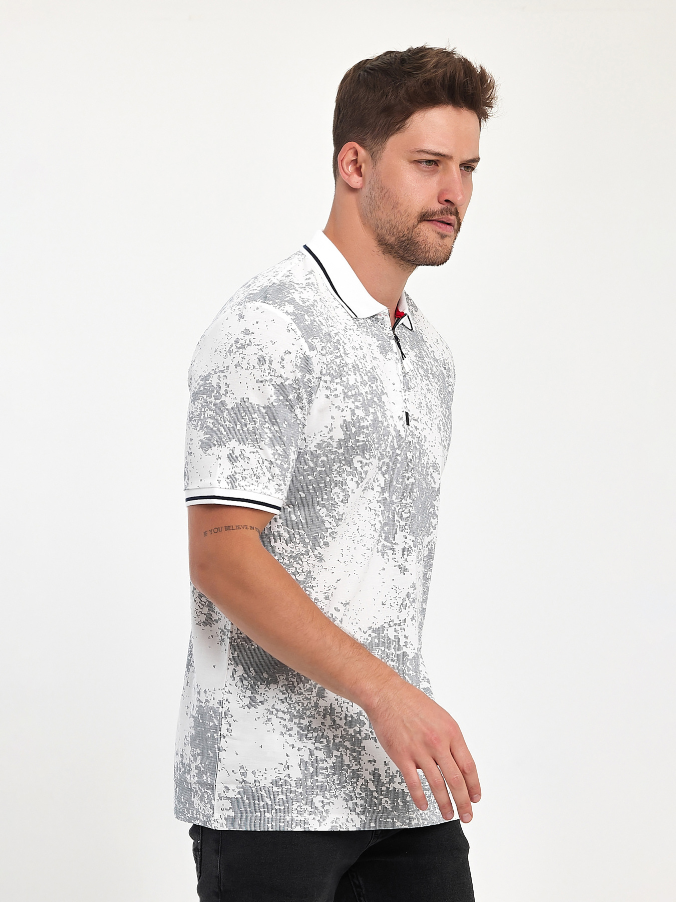 Футболки и поло Trend Collection модель TC11107WhiteFTBLK Фото