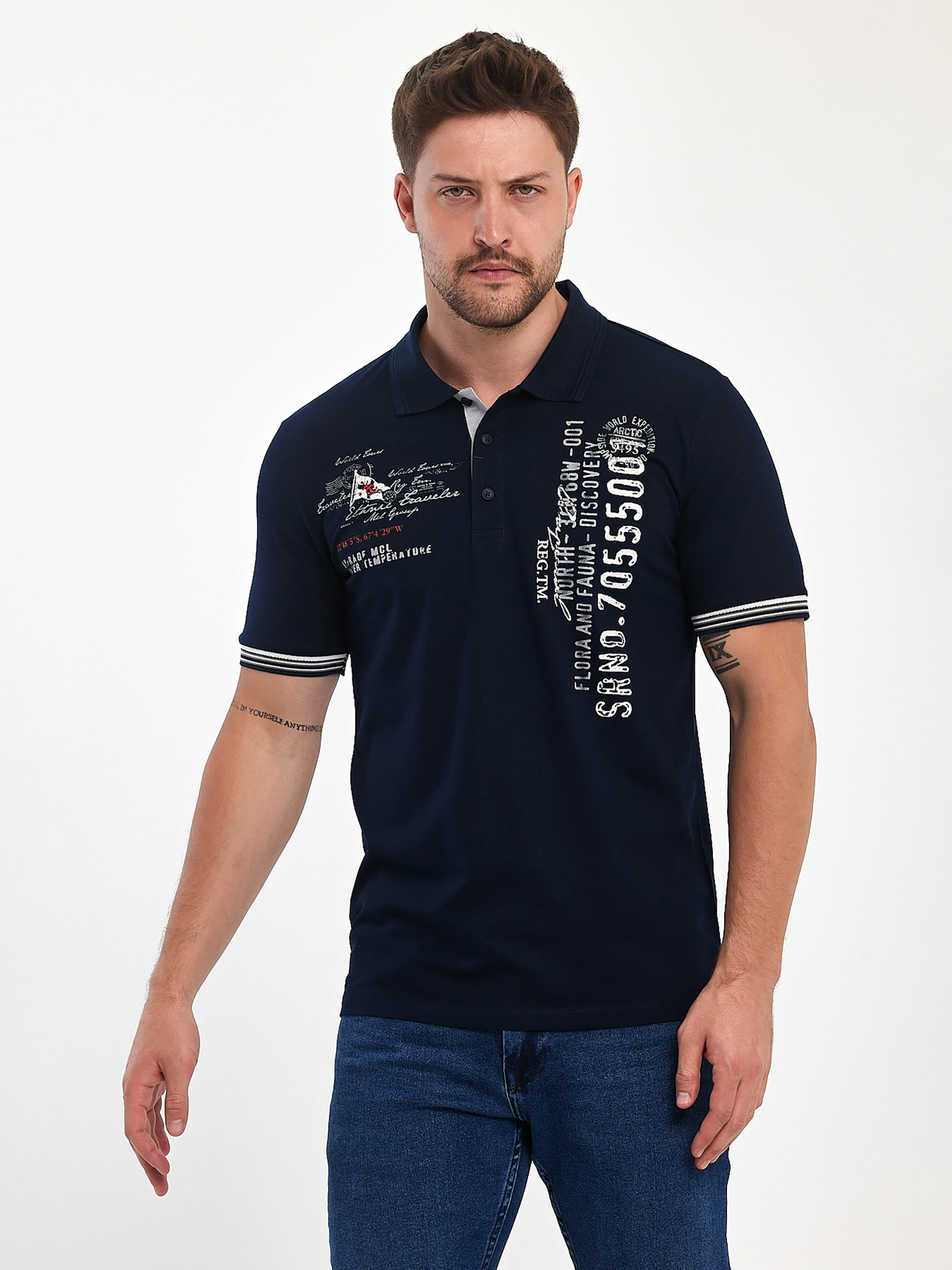 Футболки и поло Trend Collection модель TC11106DarkBlueFTBLK Фото
