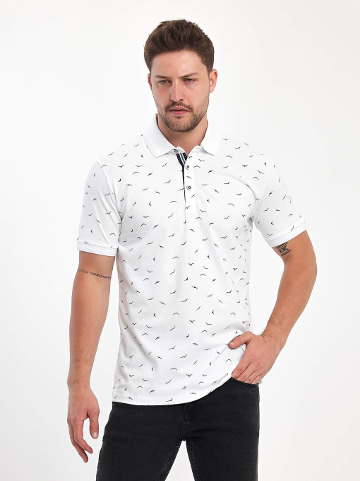 Футболки і поло Trend Collection модель TC11079WhiteFTBLK Фото