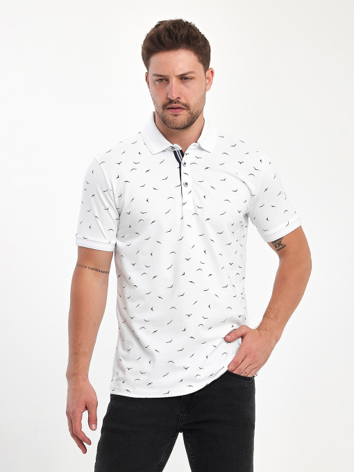 Футболки і поло Trend Collection модель TC11078WhiteFTBLK Фото