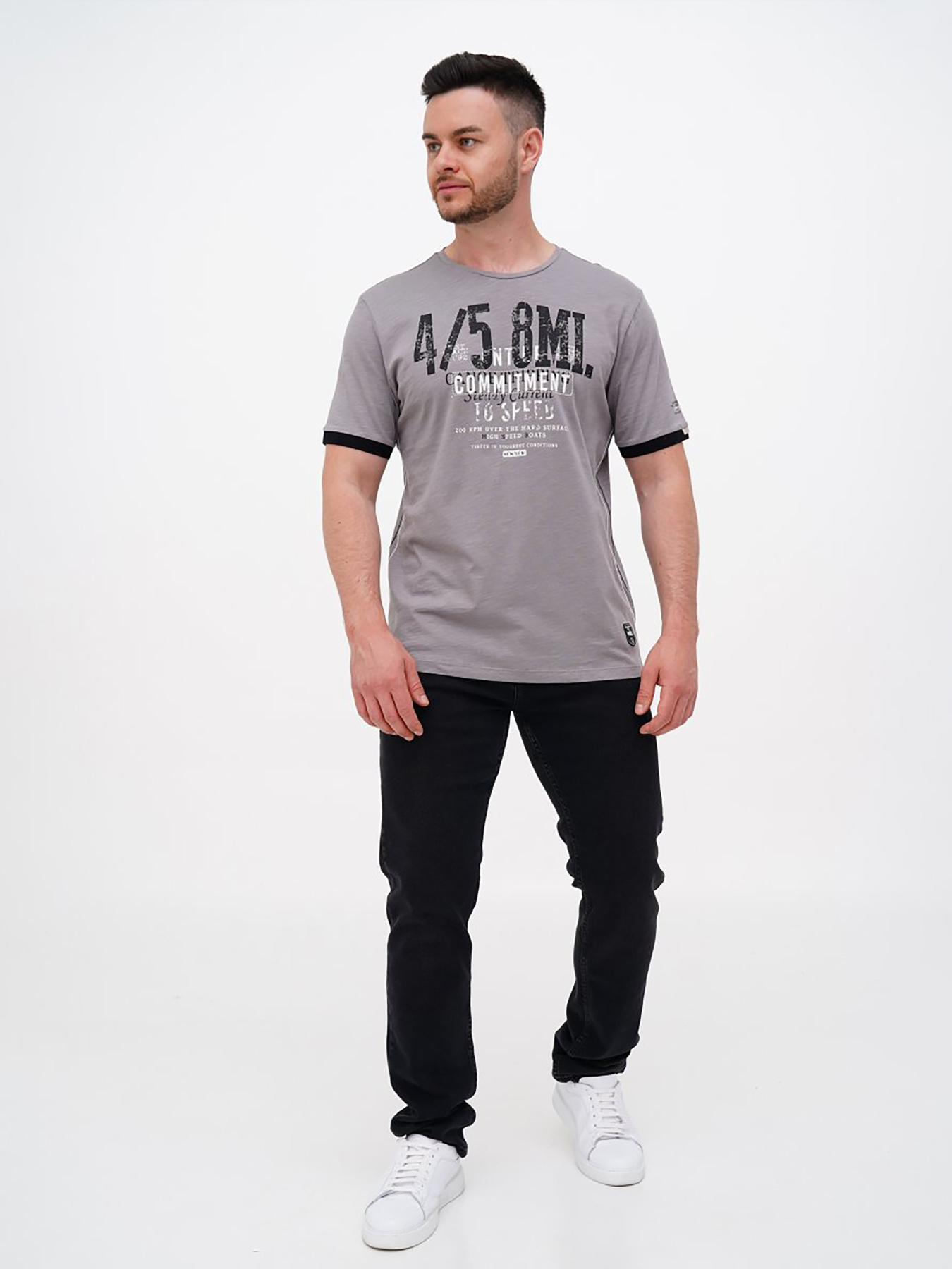 Футболки и поло Trend Collection модель TC11073GreyFTBLK Фото
