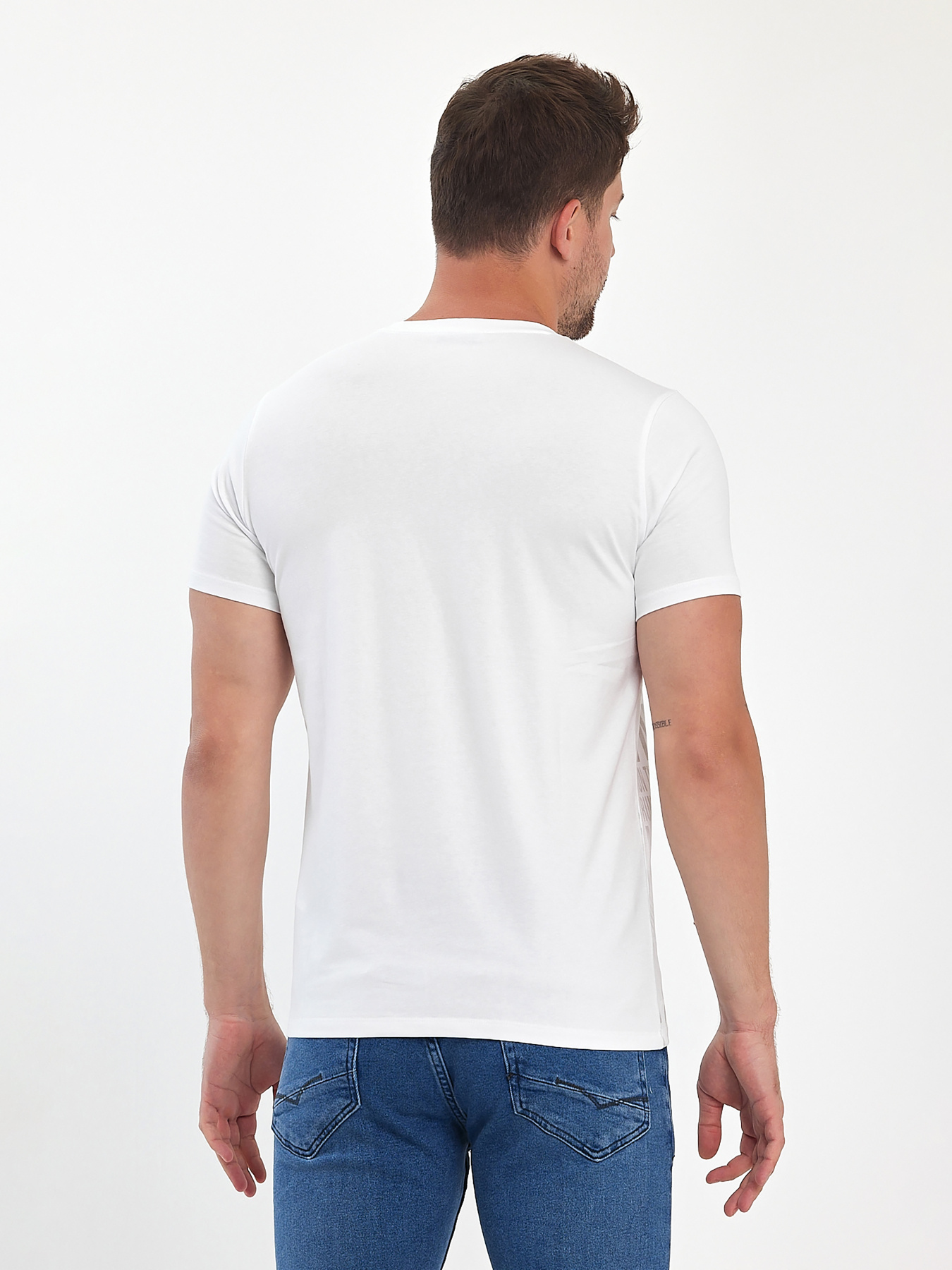 Футболки и поло Trend Collection модель TC11065WhiteFTBLK Фото