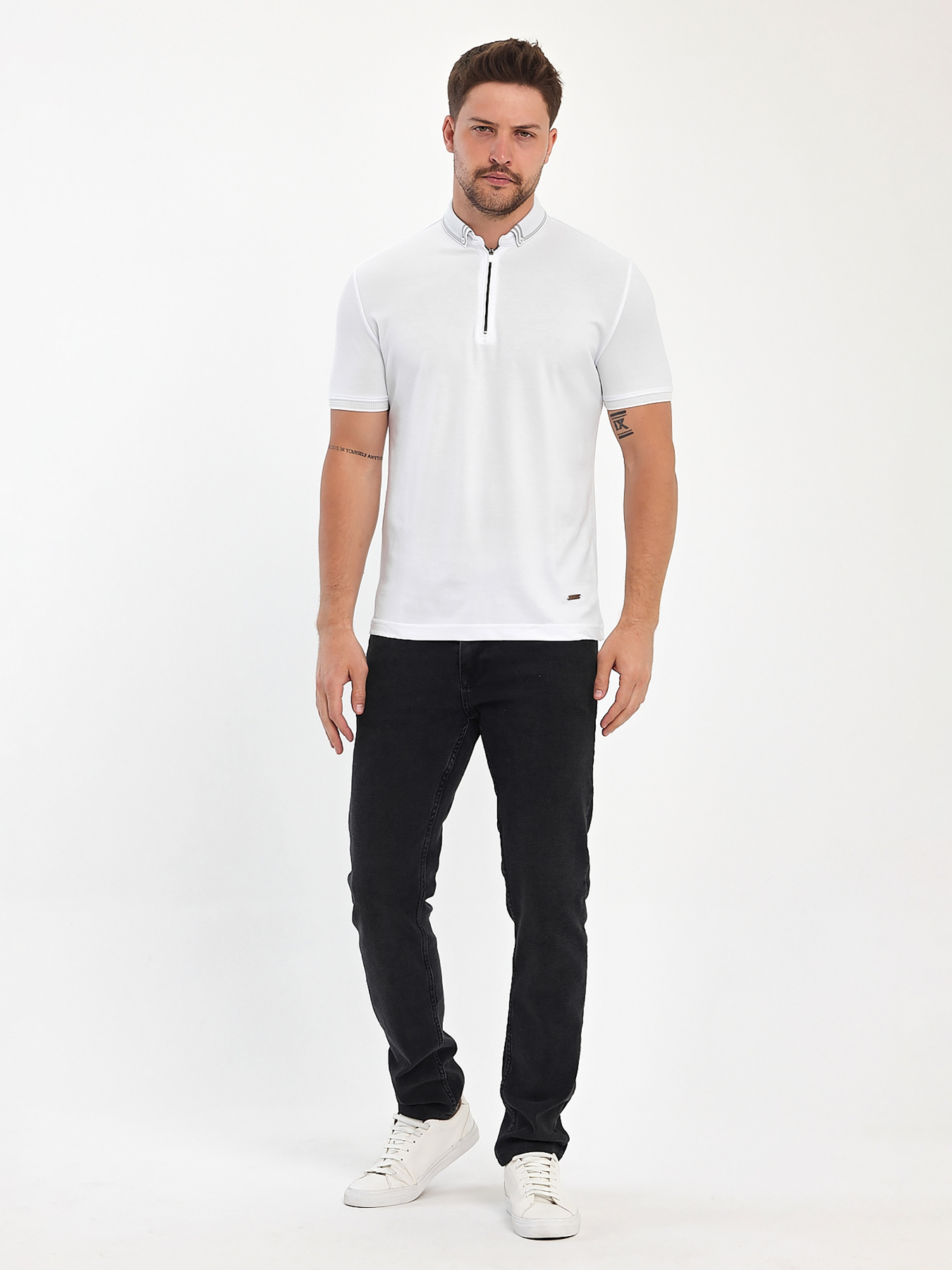 Футболки и поло Trend Collection модель TC11059WhiteFTBLK Фото